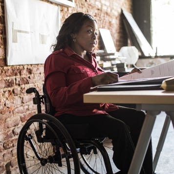 Business owner at their desk